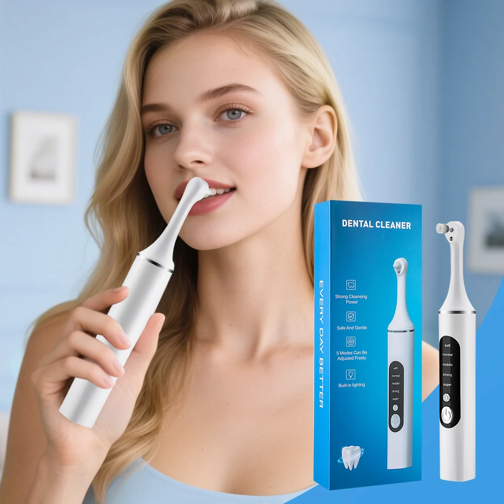 Teeth Whitening Led Kit - Pembersih Pemutih Gigi Elektrik dengan 6