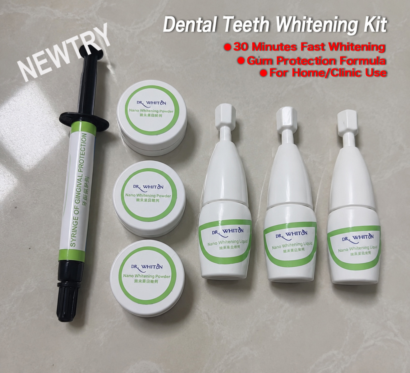 Teeth Whitening Video - Kit Pemutih Gigi Cepat 30 Menit,