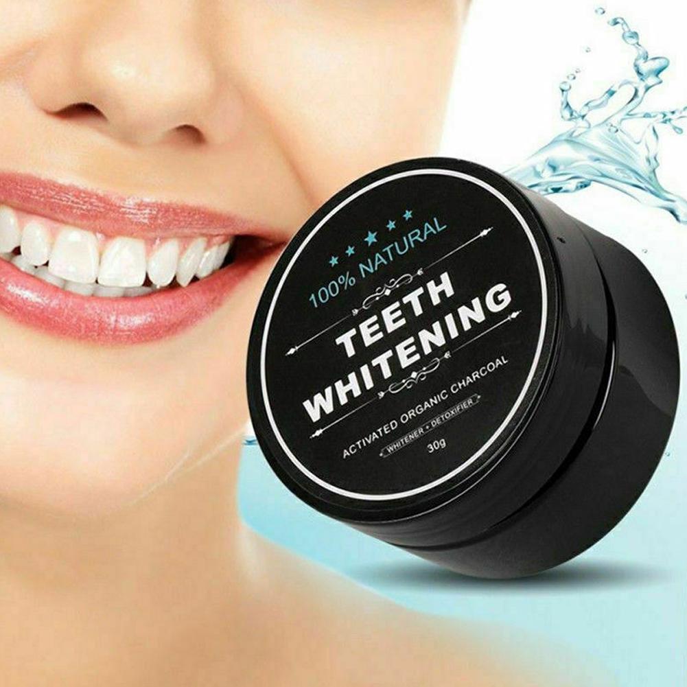 Whitening Powder Activated - Bubuk arang pemutih gigi, arang aktif
