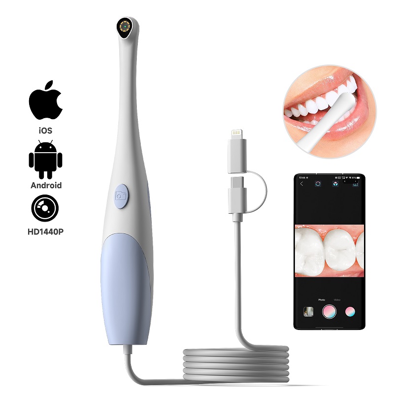 Teeth Whitening Video - Kamera Endoskop Oral 1440P Foto &