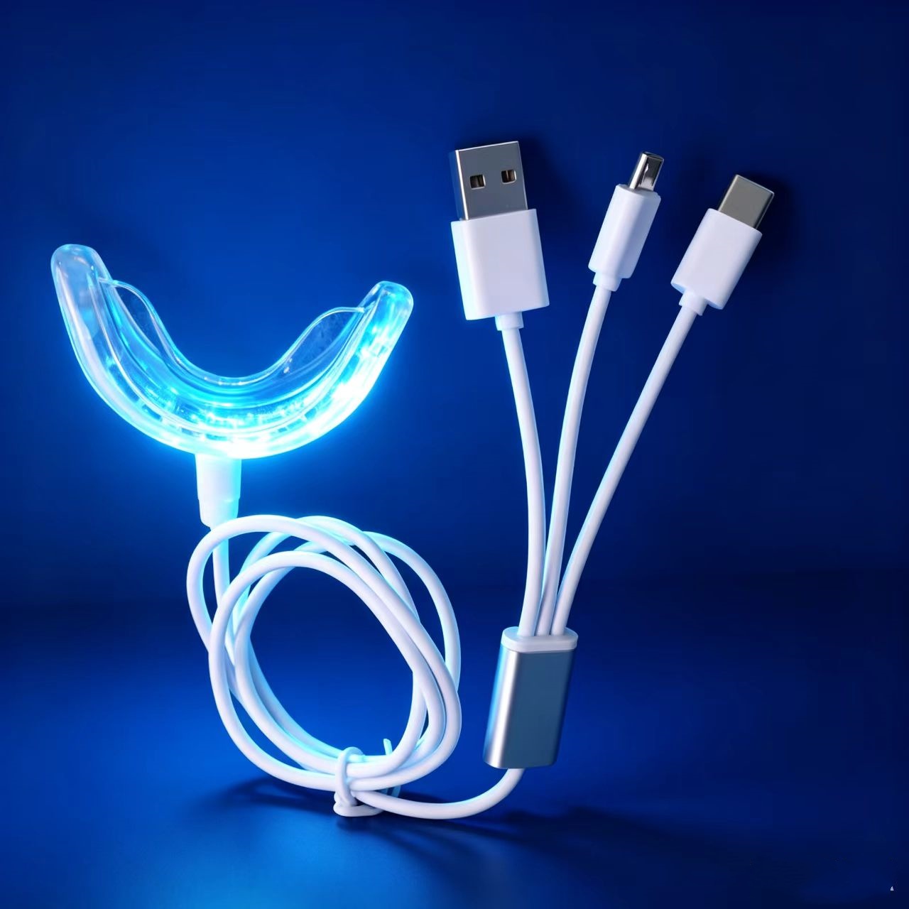 Teeth Whitening Led Kit - Kit Pemutih Gigi Portabel LED, Uniseks,
