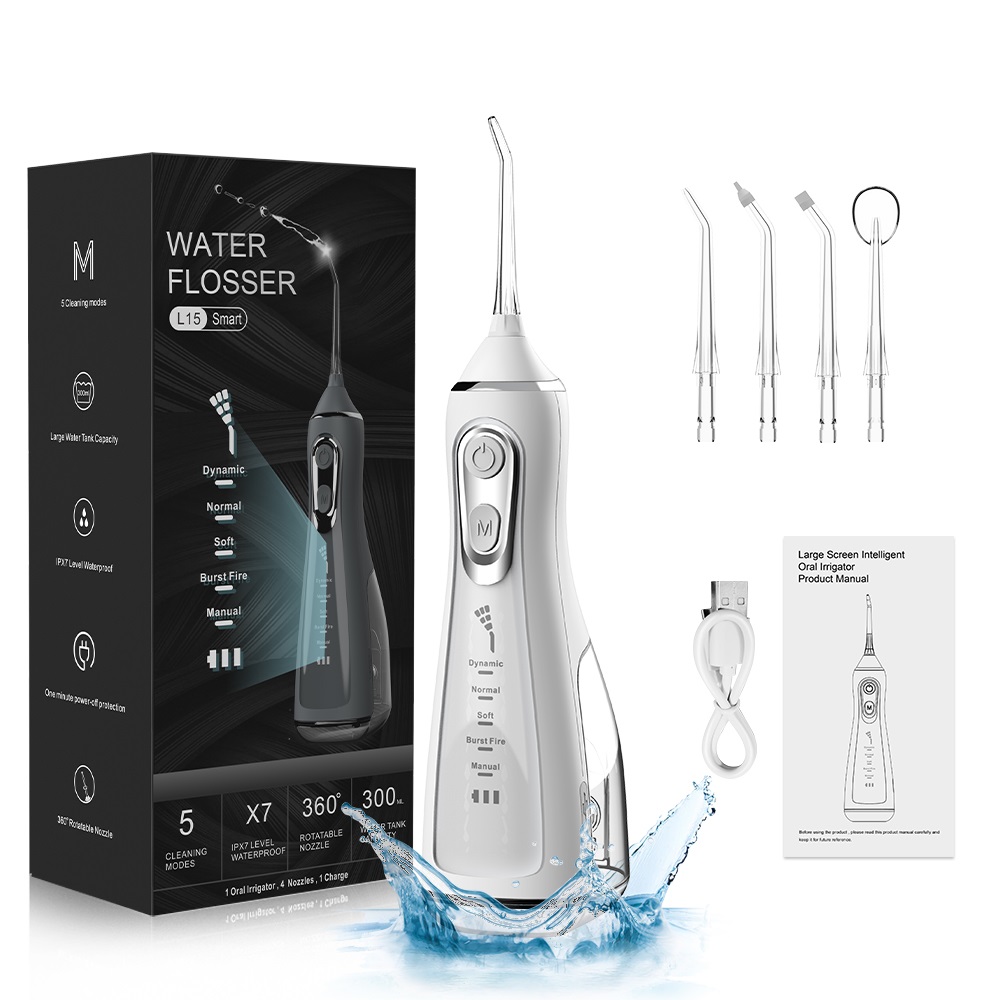 Water Flosser Cordless - Irigator gigi Oral portabel, Flosser air