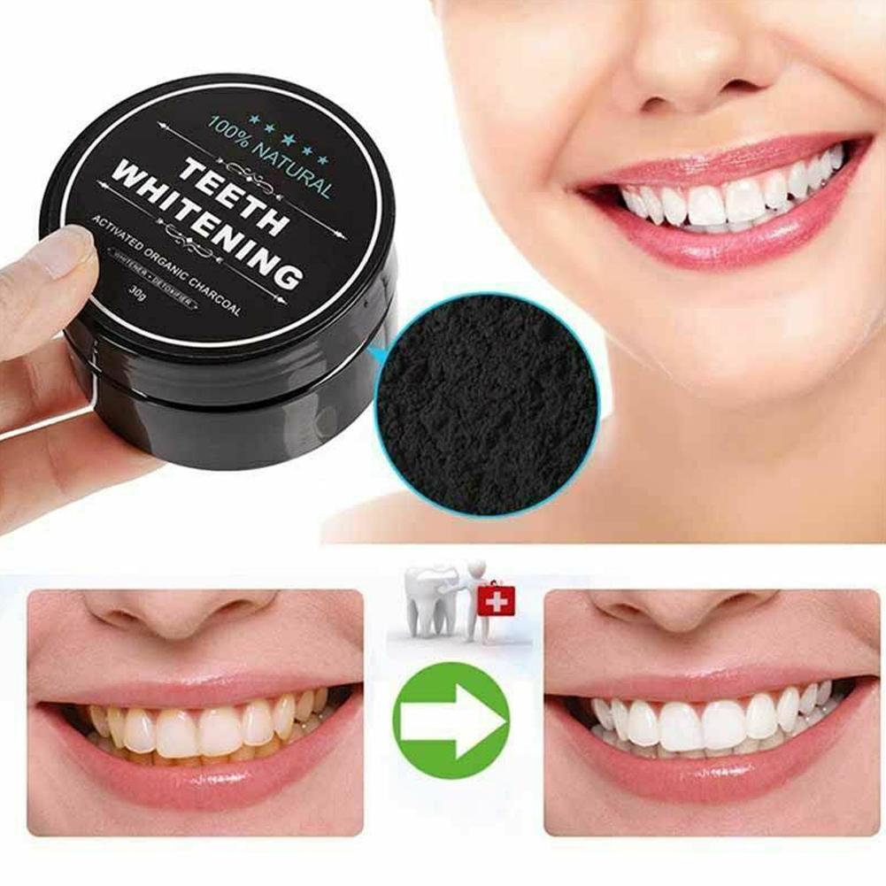 Whitening Powder Activated - Bubuk Arang Aktif Organik Pembersih Gigi
