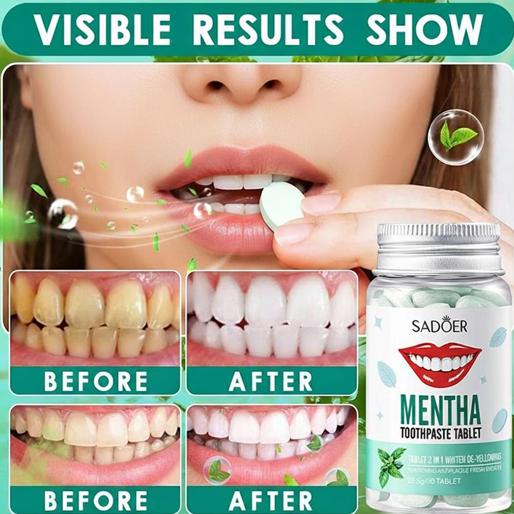 Teeth Whitening Filter - Tablet Pasta Gigi Mint Rasa Mint,