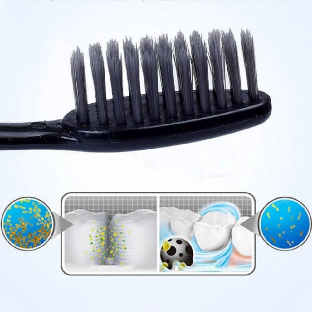 10 Buah Set Sikat Gigi Arang B - Teeth Whitening Filter ulasan dan harga