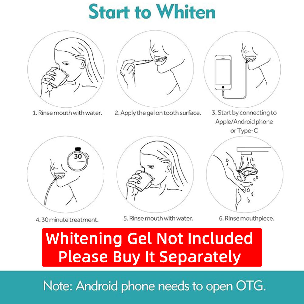 Kit Pemutih Gigi Vaclav 16 LED - Teeth Whitening Led Kit ulasan dan harga