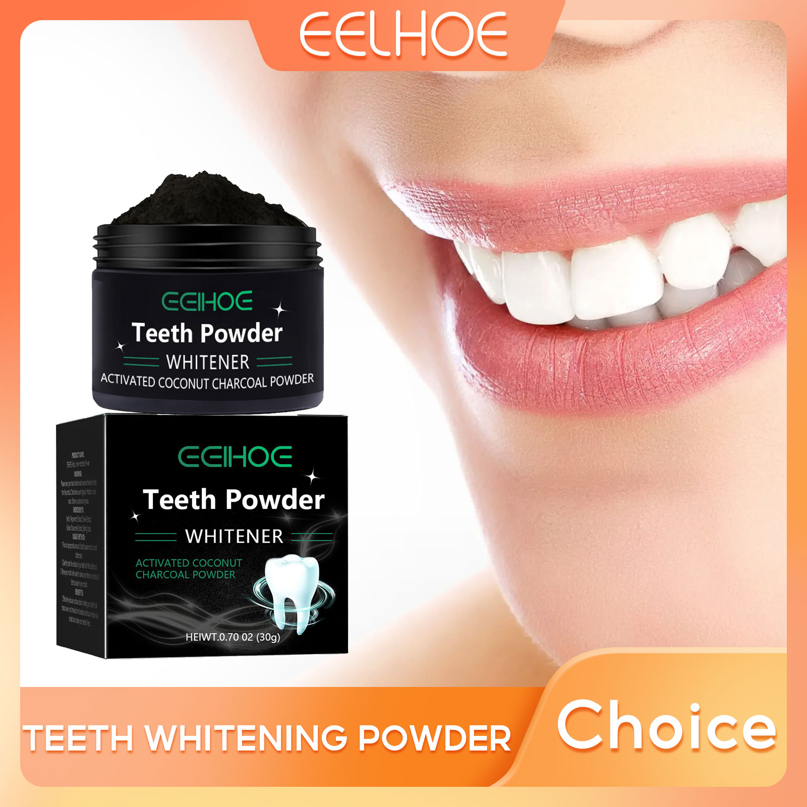 Bubuk Arang EELHOE untuk Produ - Whitening Powder Activated ulasan dan harga