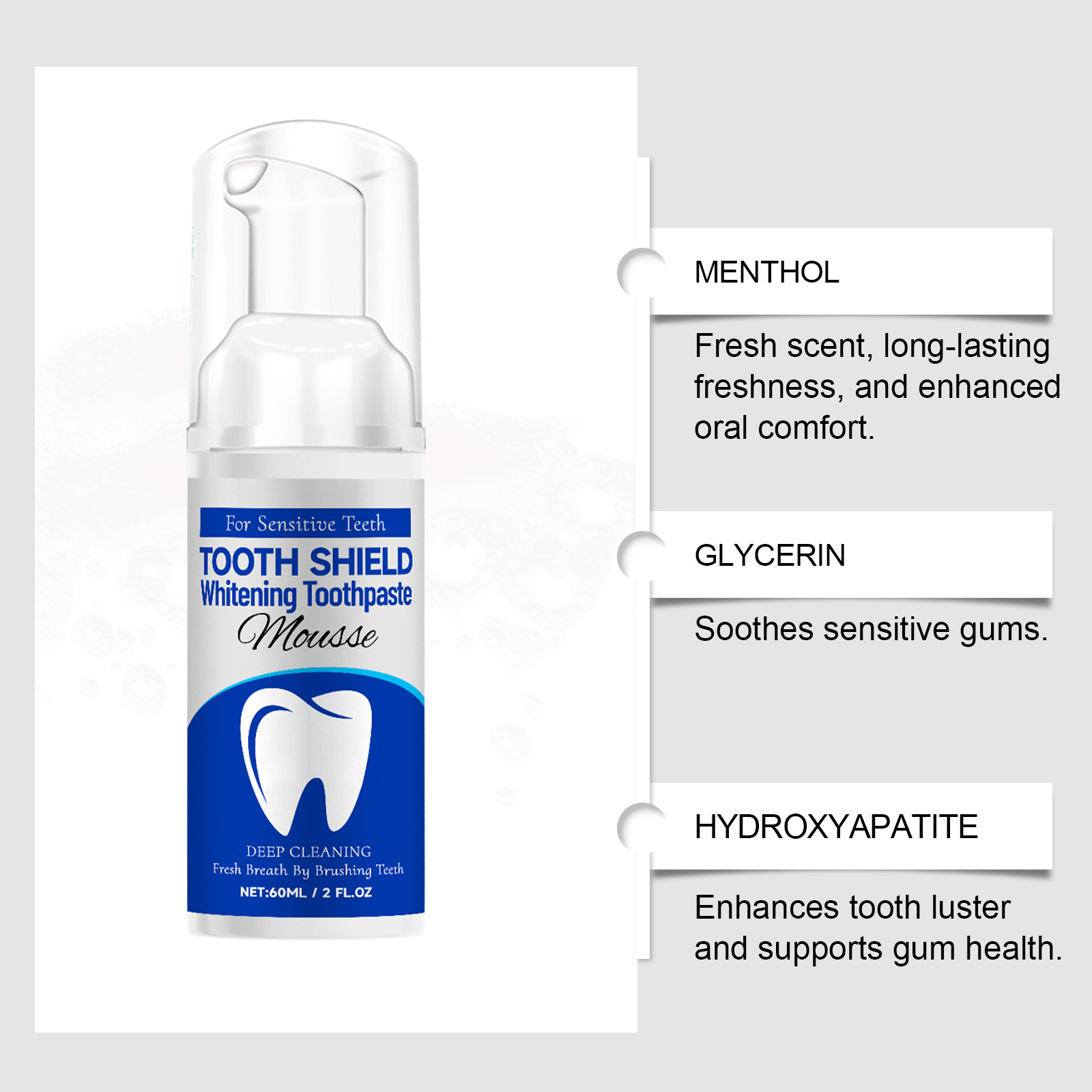 Pasta Gigi Pemutih Cerah Hydro - Teeth Whitening Foam ulasan dan harga