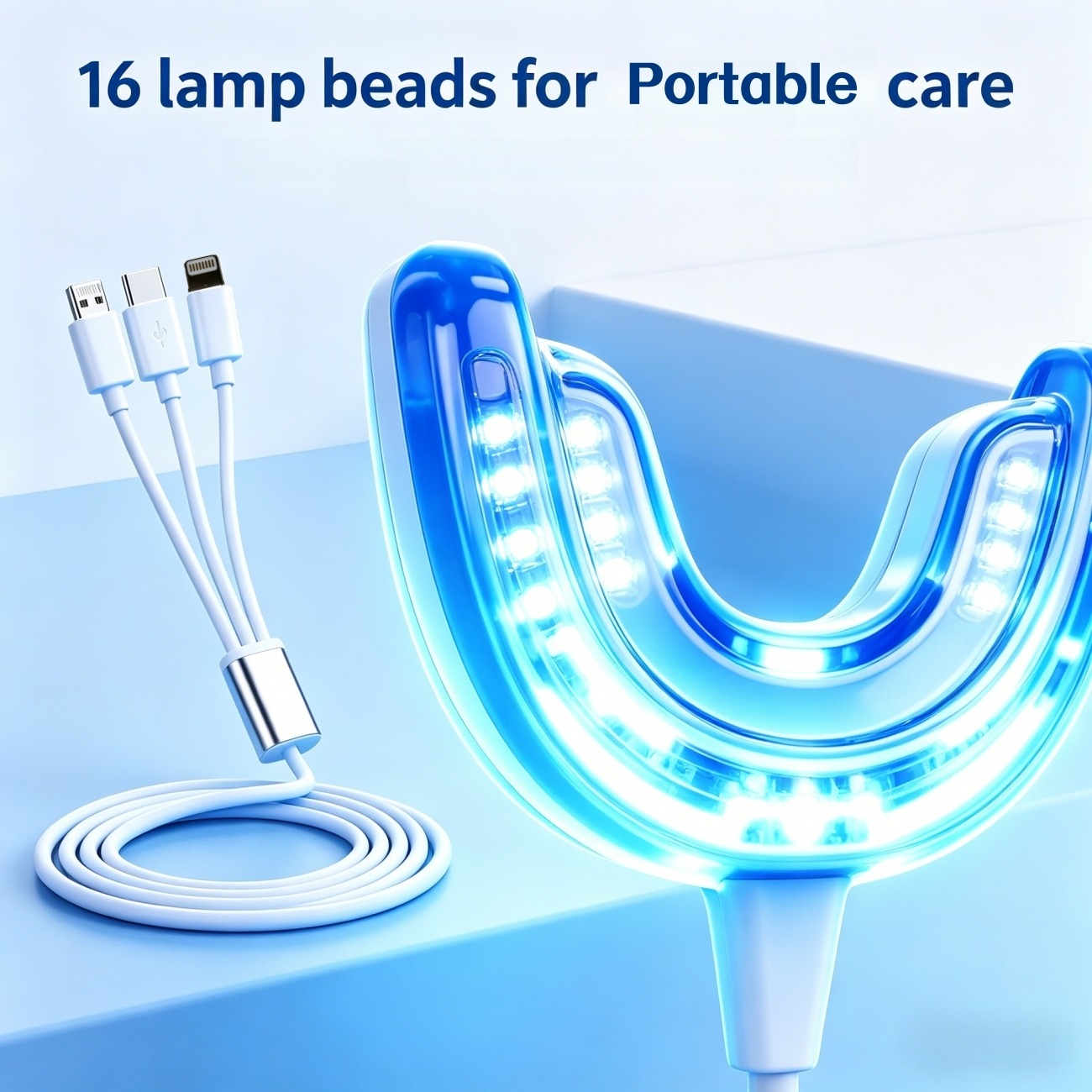 Kit Pemutih Gigi Portabel LED, - Teeth Whitening Led Kit ulasan dan harga