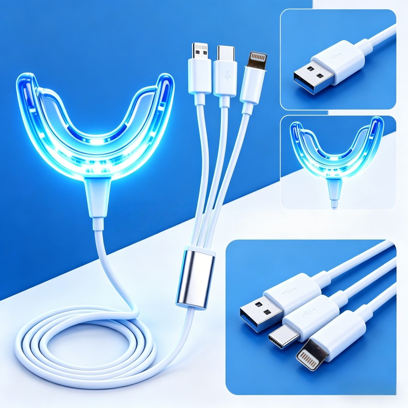 Kit Pemutih Gigi Portabel LED, - Teeth Whitening Led Kit ulasan dan harga