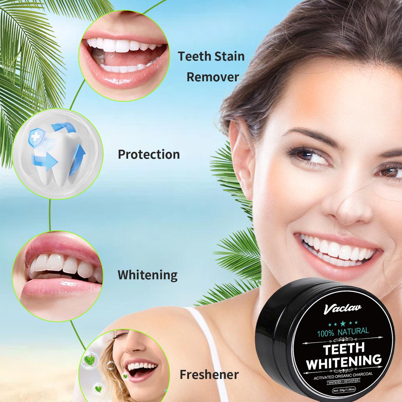 Bubuk pemutih gigi arang aktif - Teeth Whitening Filter ulasan dan harga