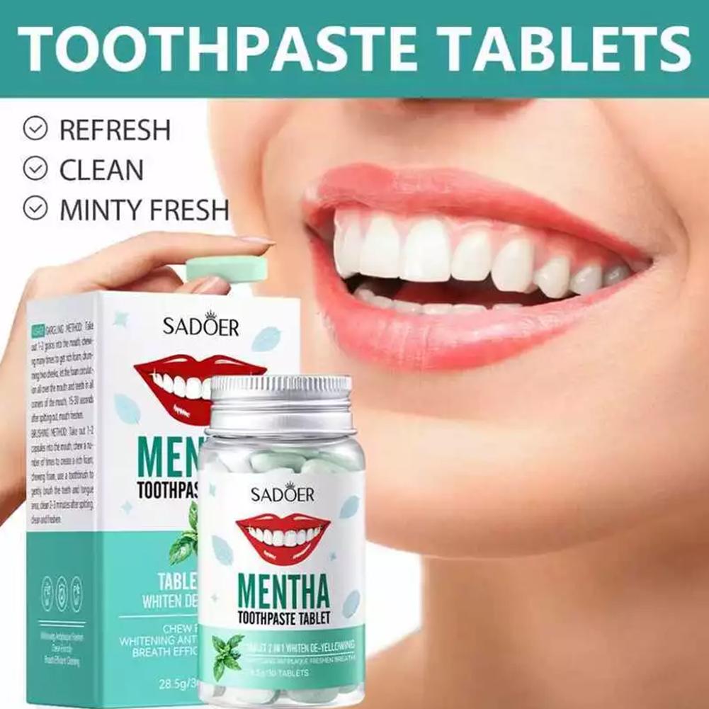 Tablet Pasta Gigi Mint Rasa Mi - Teeth Whitening Filter ulasan dan harga