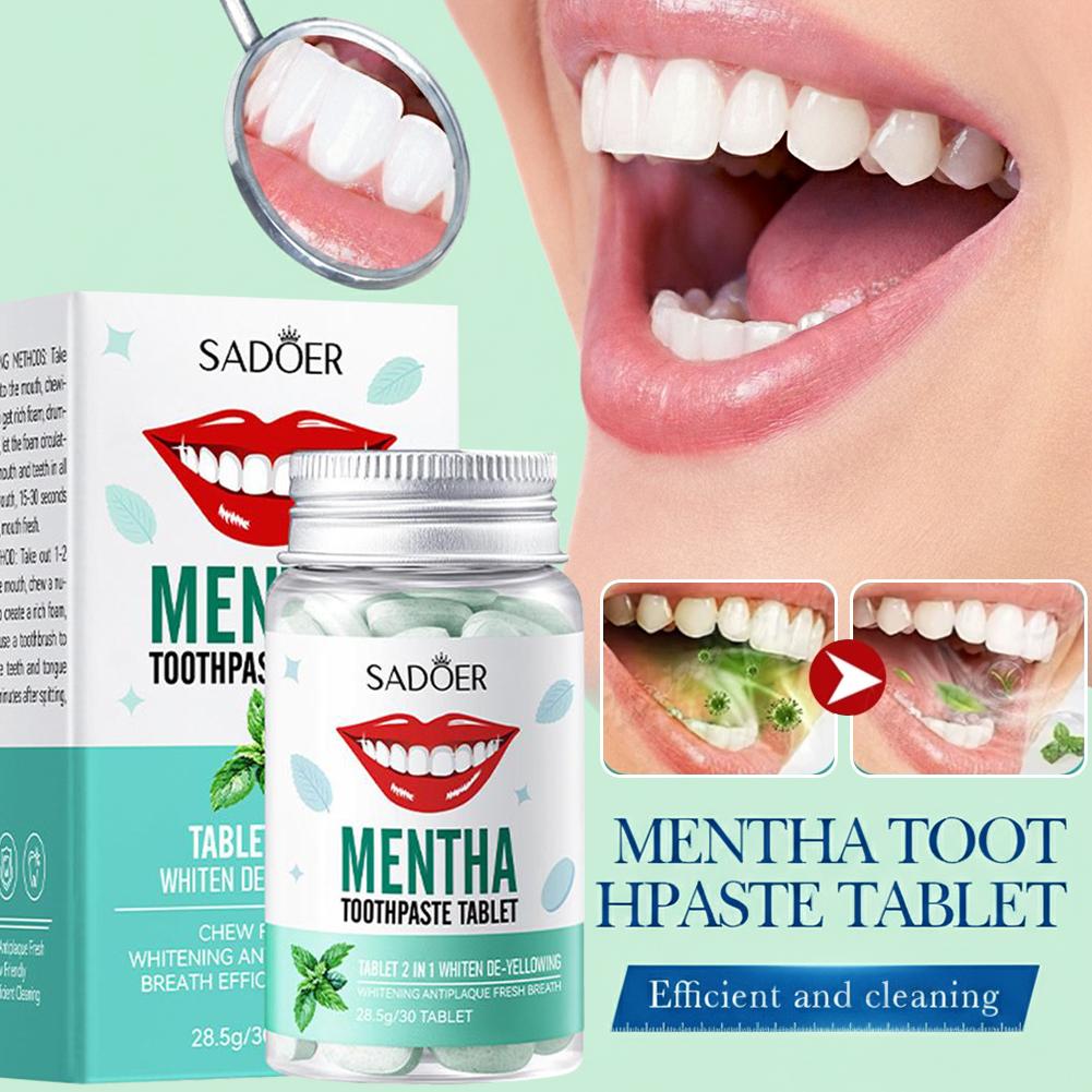 Tablet Pasta Gigi Mint Rasa Mi - Teeth Whitening Filter ulasan dan harga