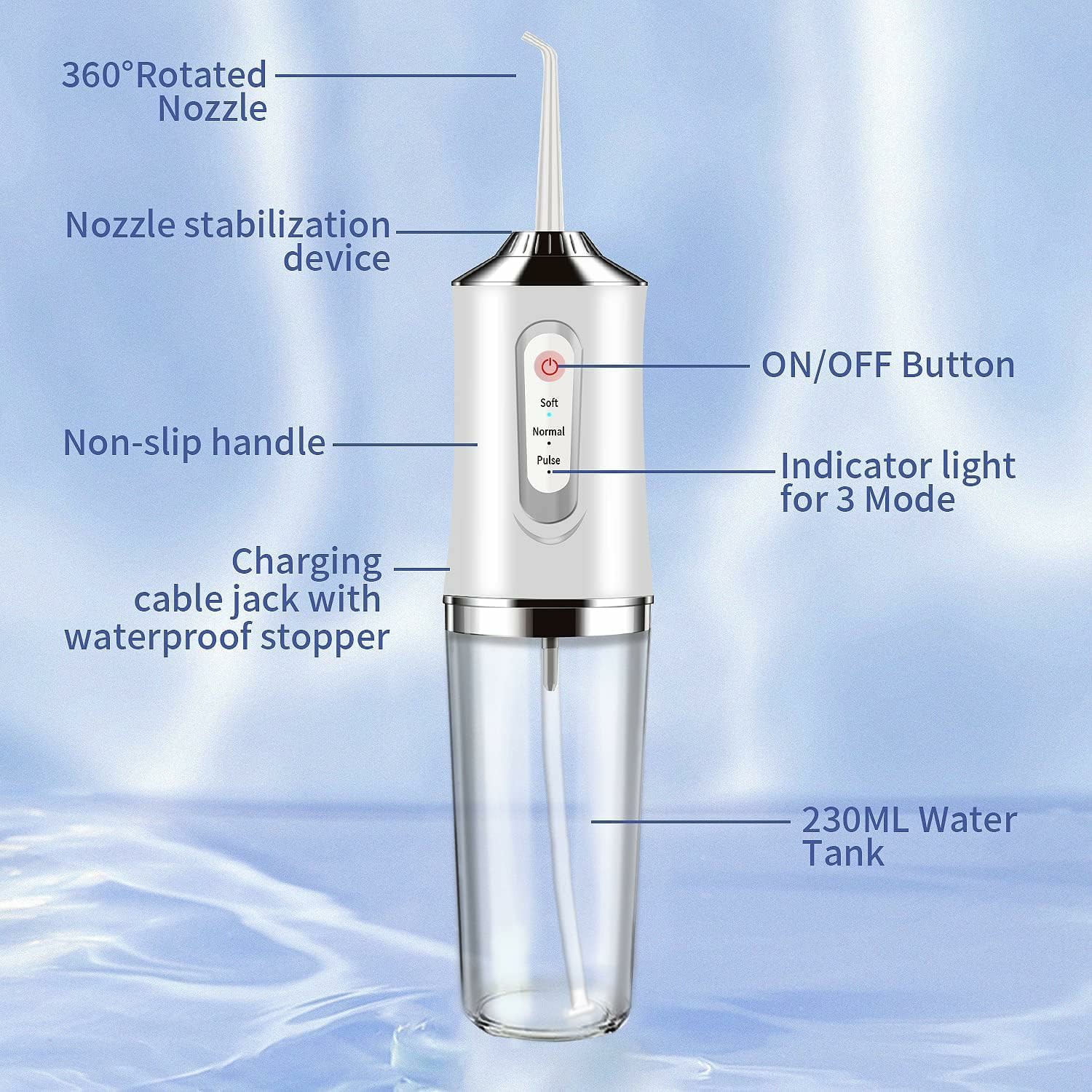 Irigator Gigi Water Flosser Be - Water Flosser Cordless ulasan dan harga