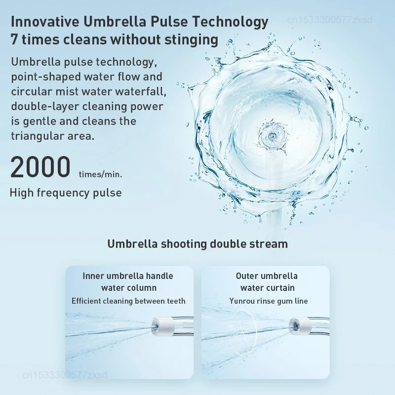 XIAOMI MIJIA Irigator Mulut Po - Water Flosser Cordless ulasan dan harga